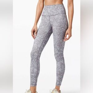 Lululemon Athletica Gray Camouflage Leggings